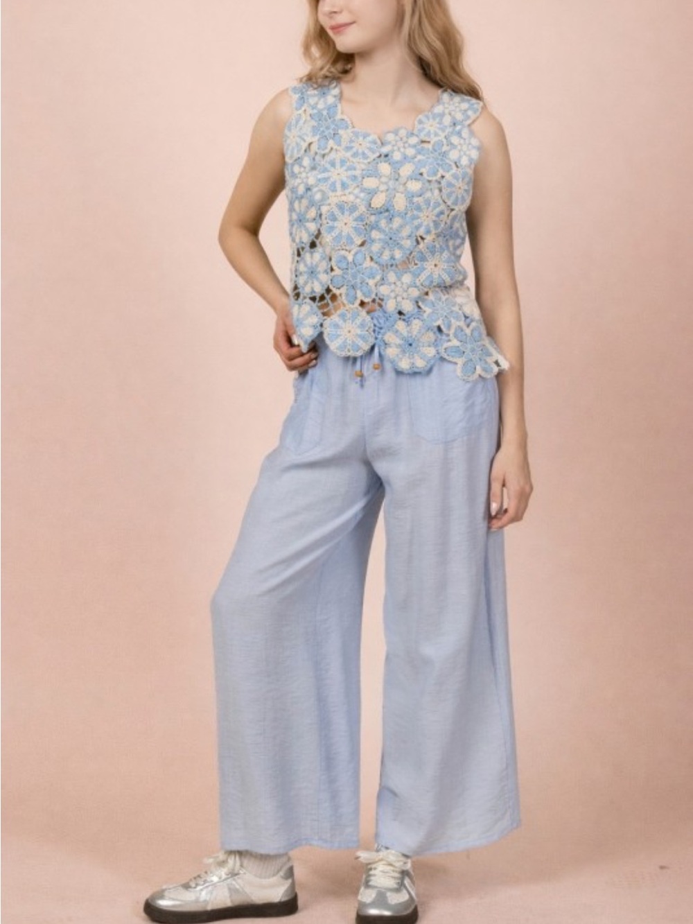 Wide Leg Woven Pants